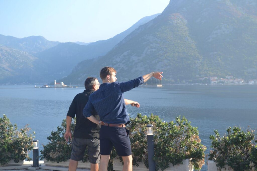 Contact us at Castrum Experiences, ot get most of the Boka Bay. Here are we observing the site, Castrum Experiences MNE
